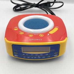Vintage 1990s Optimus CR-316 AM/FM Radio Kids Alarm Clock Music Tested Working